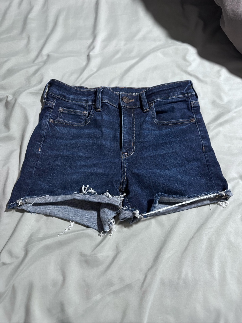 American Eagle Outfitters Dark Blue Denim Jean Shorts